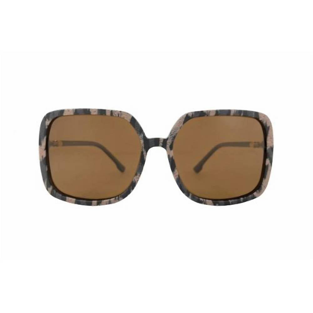 NEW TRANSPARENT women's janis sunglasses in neutral leopard